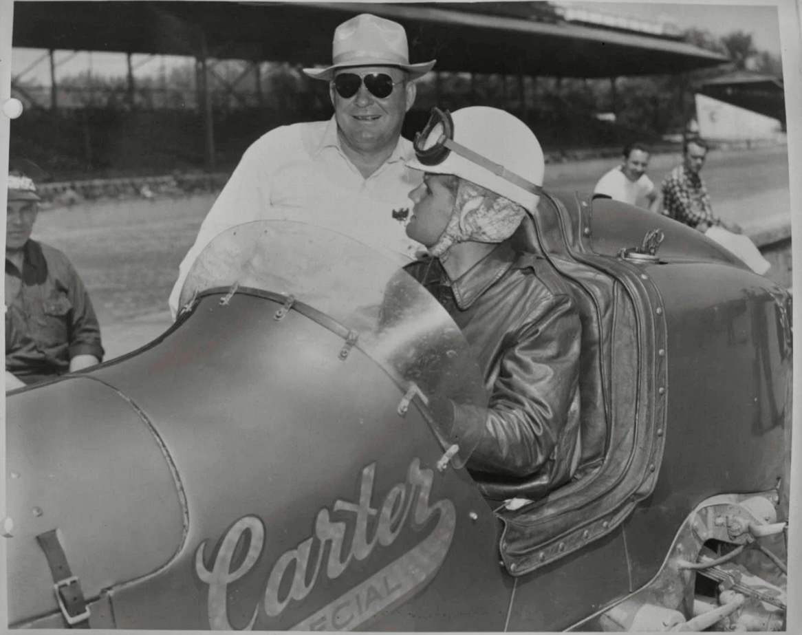 Bob Sweikert with Ray Carter